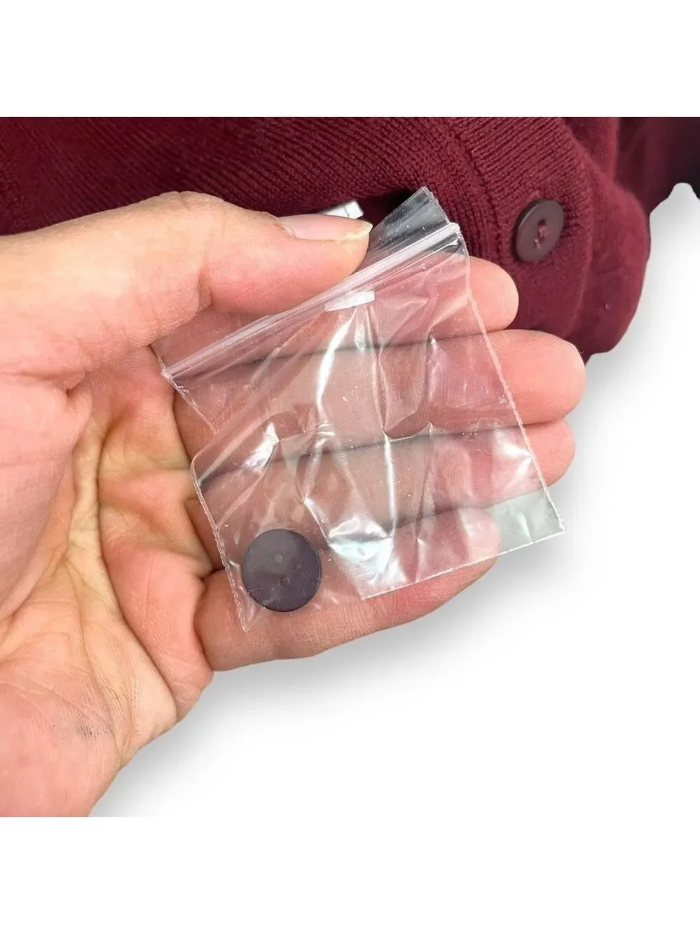 Pendleton Burgundy Maroon 100% Merino Wool Sweater Cardigan - Size Large